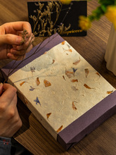 古法水彩纸手工艺术DIY美术礼物纸花花瓣风古法圣诞礼物包装纸