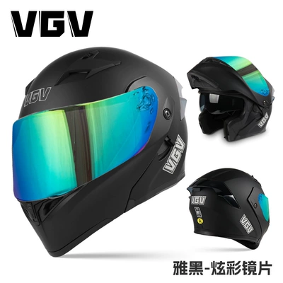 safety helmet — Motosiklet dəbilqələri - m-matt-black-colorful-mirror-no-gift