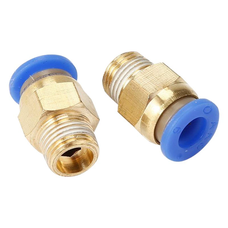 AKS топор пневматические компоненты Метрическая Резьба Прямое соединение воздушной трубы грубые зубы мелкие зубы PC4-M6