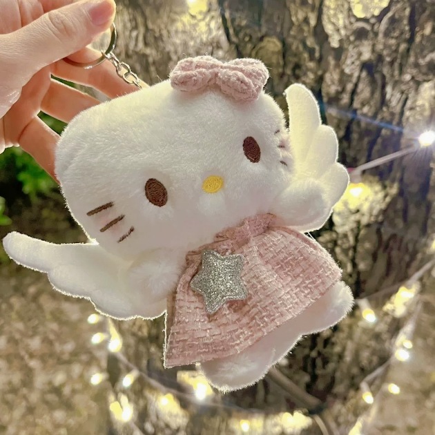 黒と白のラブバックル kt 人形ペンダント ジョングユと同じスタイルのかわいい人形ペンダント女の子ぬいぐるみ KT 猫キーホルダー|undefined