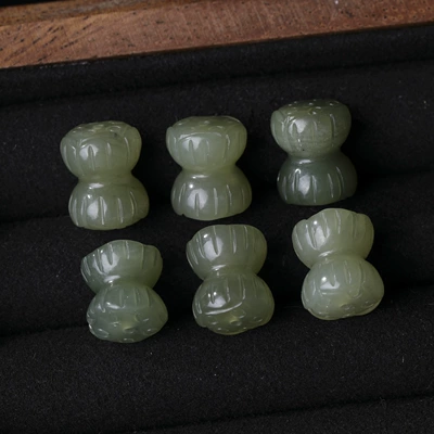 Bead DIY Red String — Zərgərlik ara hissələri - 20-natural-hetian-jade-and-lotus