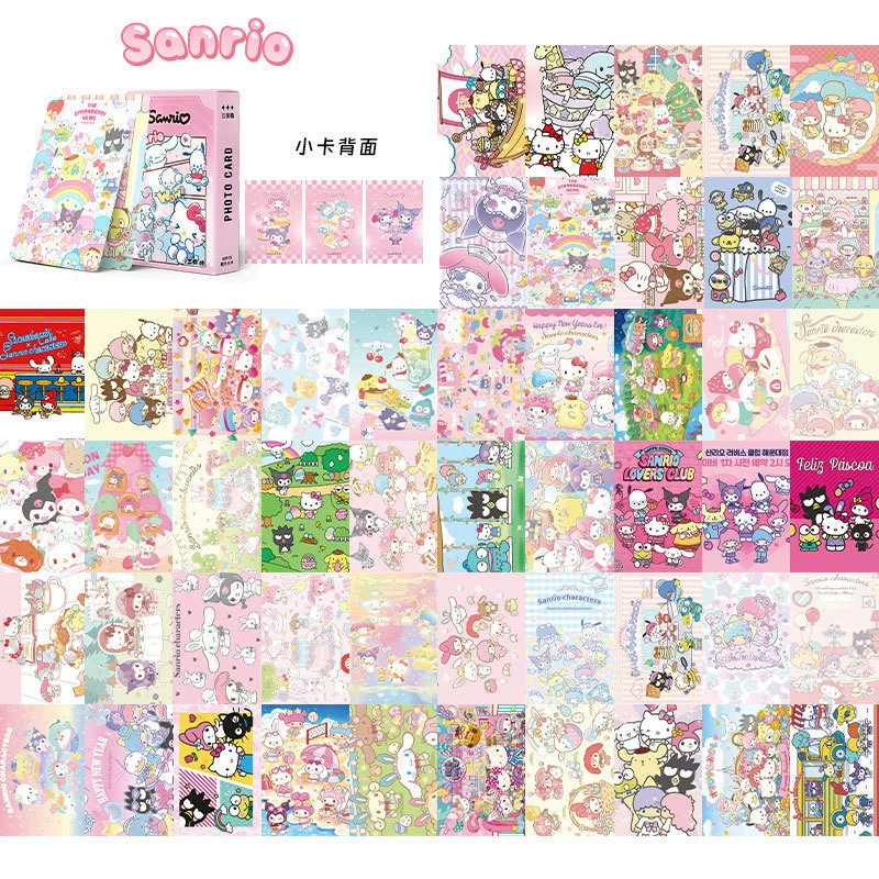 Лазерные карточки Sanrio: Cuolomi Merte Titana Paqu Dog, набор маленьких карточек 50 штук, коллекционные карточки