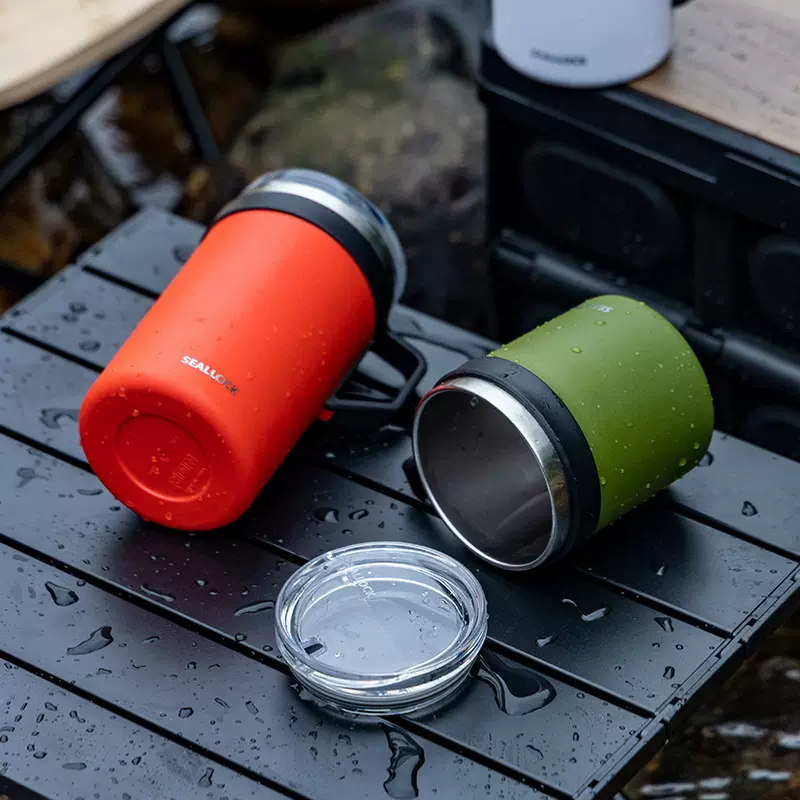 便捷式随身保温杯不锈钢咖啡杯可爱活动礼品热水杯马克杯带手把