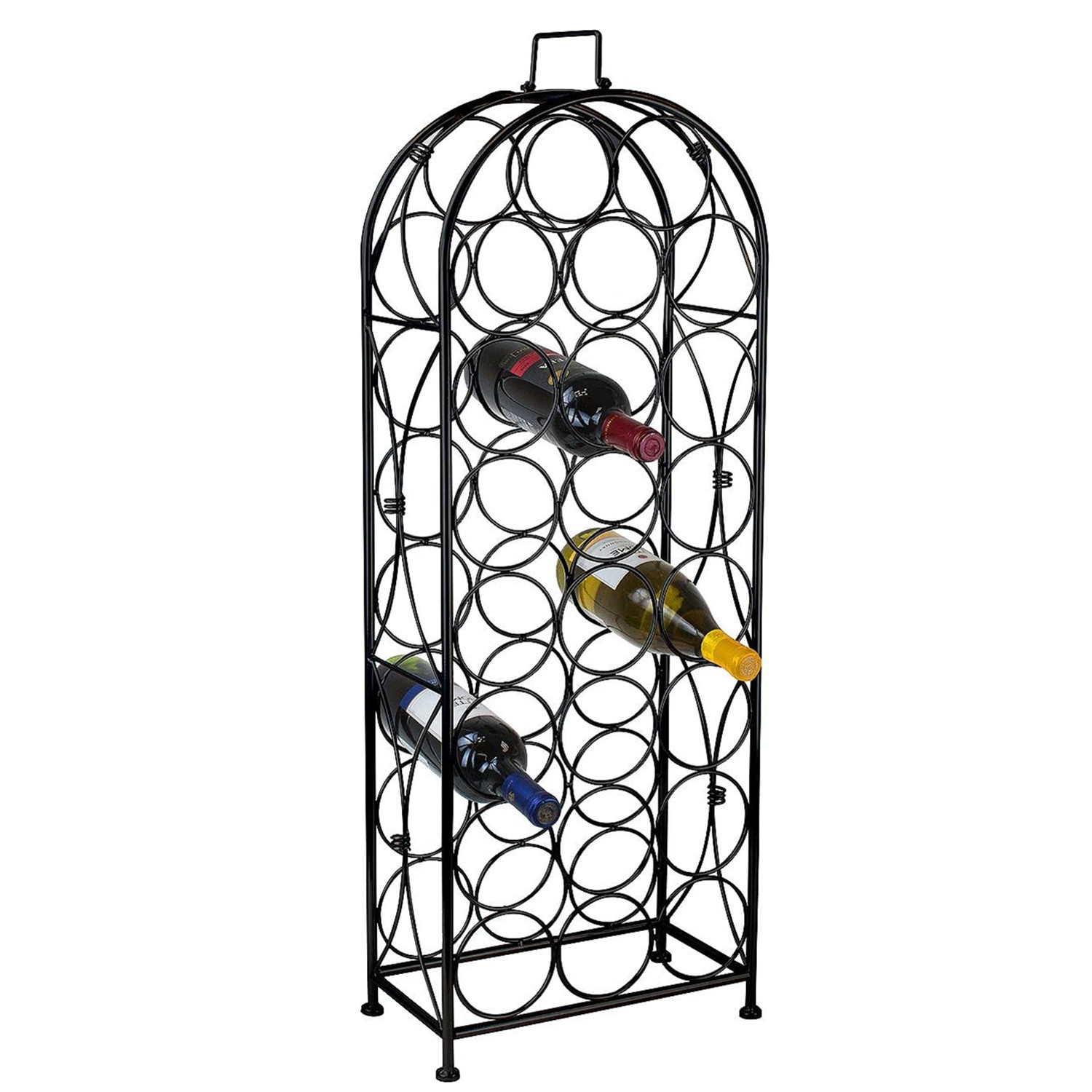 Independent wine rack-elegant and unique Bordeaux style landing wine rack, which can store 23 bottles of grapes 3