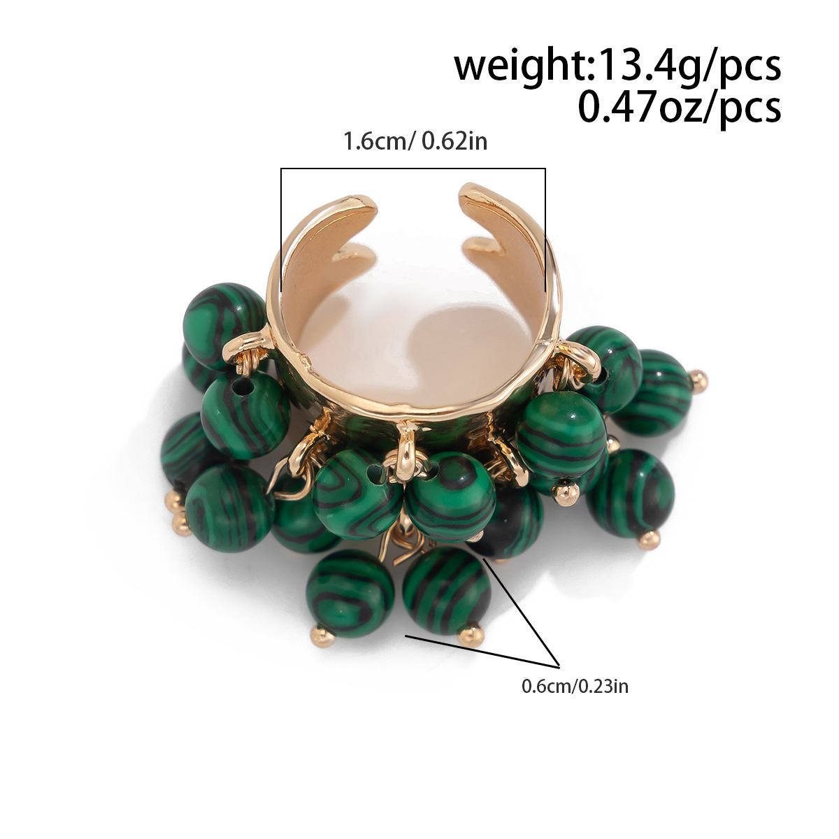 16g Weight Charm Rings Classification 1 Piece Quantity Holiday Occasion Alloy Material Geometric Pattern Women's Gender Plating Design Streetwear Style Streetwear Geometric Arylic Alloy Plating Women's Charm Rings 28