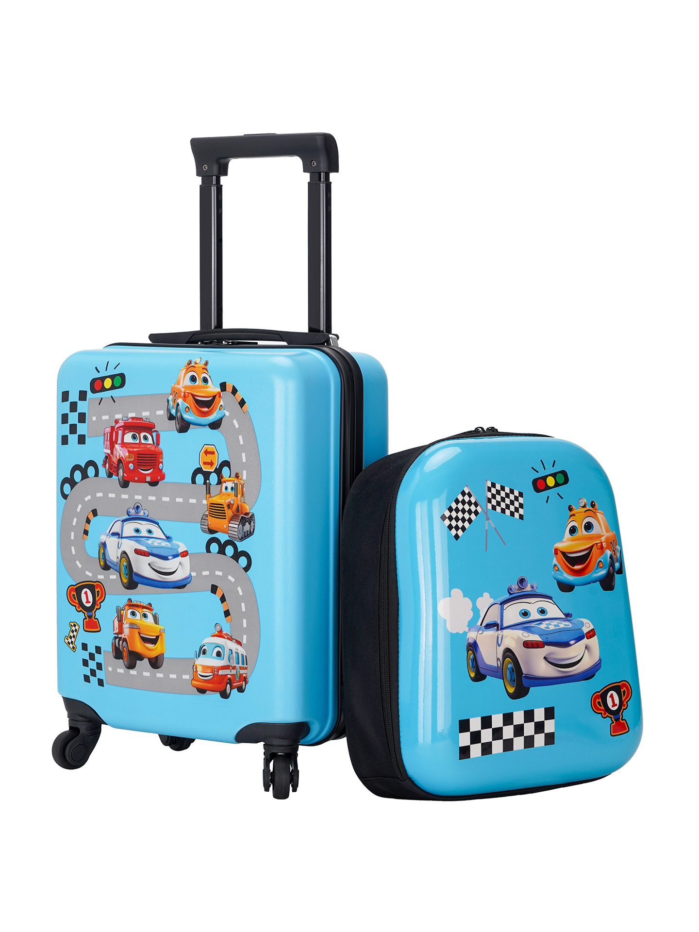 18-pulgadas equipaje caja de la carretilla de los niños al por mayor regalo caso de dibujos animados maleta universal rueda de embarque caso mochila