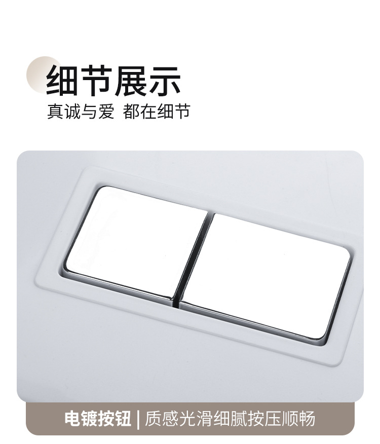Bathroom, household toilet, squat toilet, flushing tank, wall-mounted, large flushing force, thickened, no need for drilling, wall-mounted type undefined