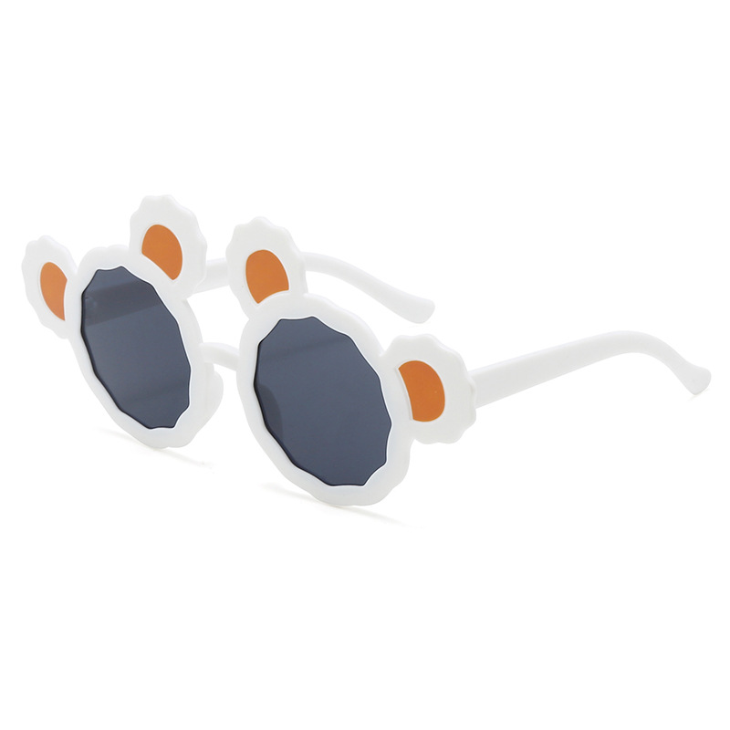 Gafas de Sol Infantiles de Oso Marco de PC y Lentes de AC Protección UV400 para Viajes y Fiestas