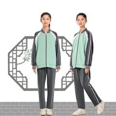 赣州中小学生统一校服春秋款运动服套装男女夏季同款短袖裙子班服