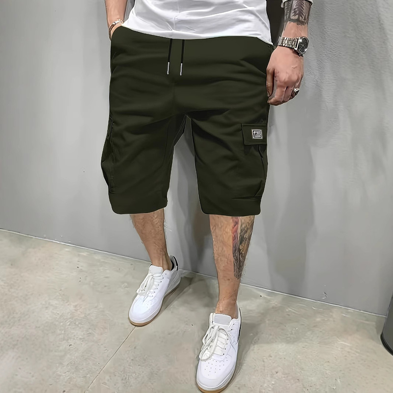 Foreign Trade Main Push 2025 Casual Shorts Men's Loose Five-point Pants Japanese Straight Tooling Trendy Men's Shorts