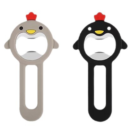 Cross-border wholesale beer bottle opener a generation of stainless steel can opener silicone bottle opener magnetic refrigerator