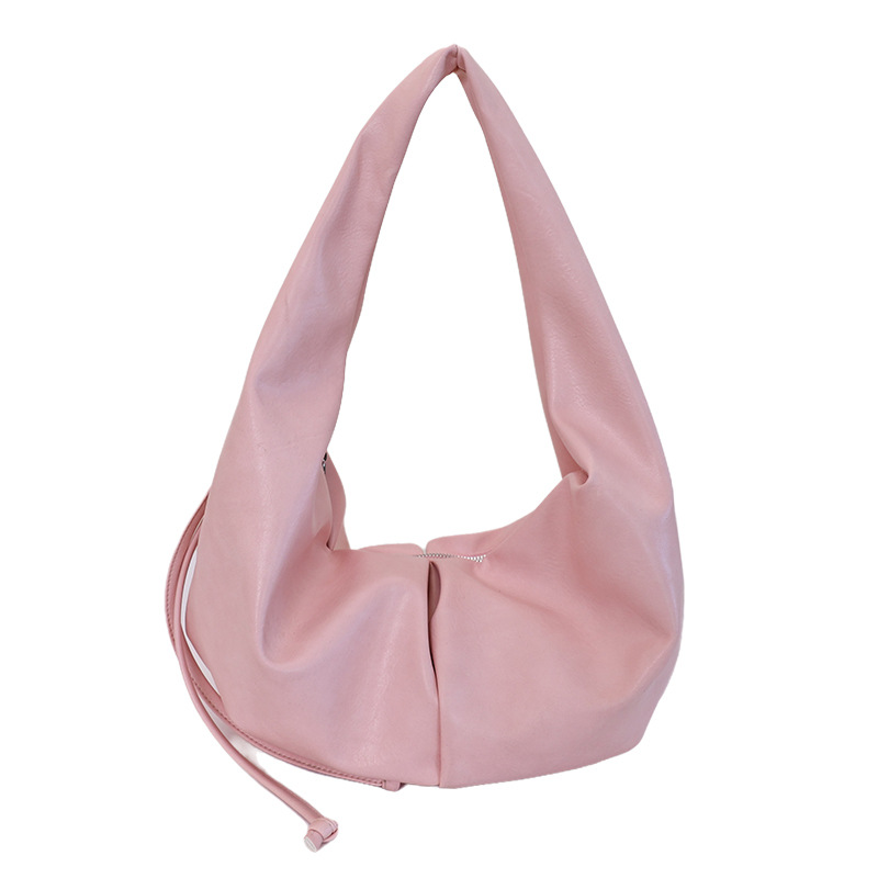 Nuevo paquete transfronterizo perezoso de viento creciente, temperamento femenino de alto nivel, bolso de brazo pequeño, simple y universal.