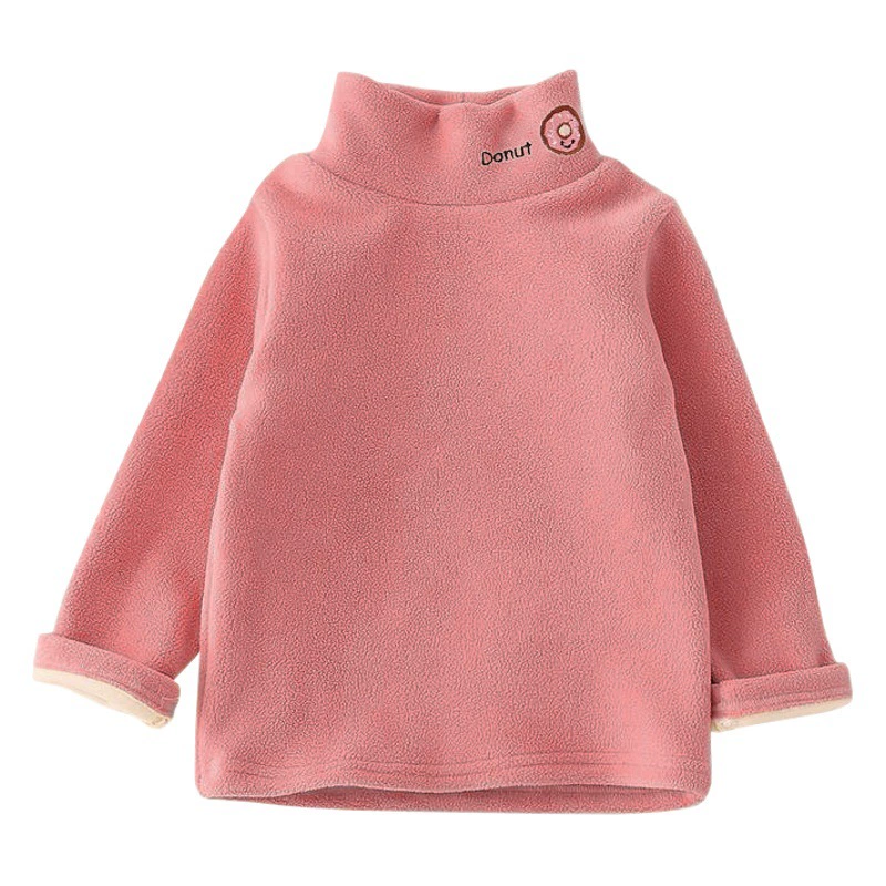 Детские нижние рубашки, осень-зима 2022, новый стиль, топы для мальчиков и девочек, толстовки из австрийского бархата на флисовой подкладке, детская одежда, трибутомия.