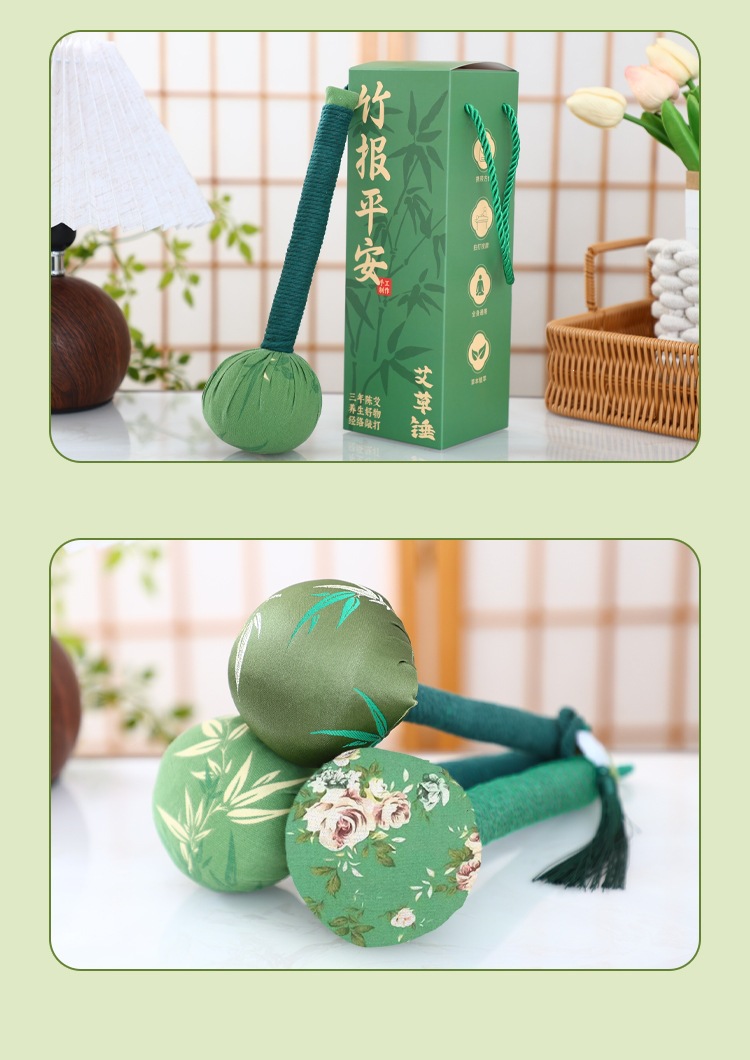 Moxa Massage Hammer Ai Cao Moxibustion Stick Handheld Meridian Tapping Tool for Full Body Wellness details