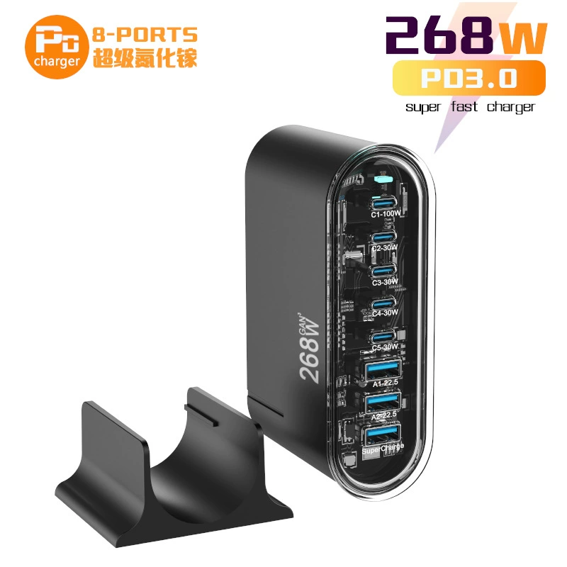 Charger, compatible laptop, 268W, C3, 3A