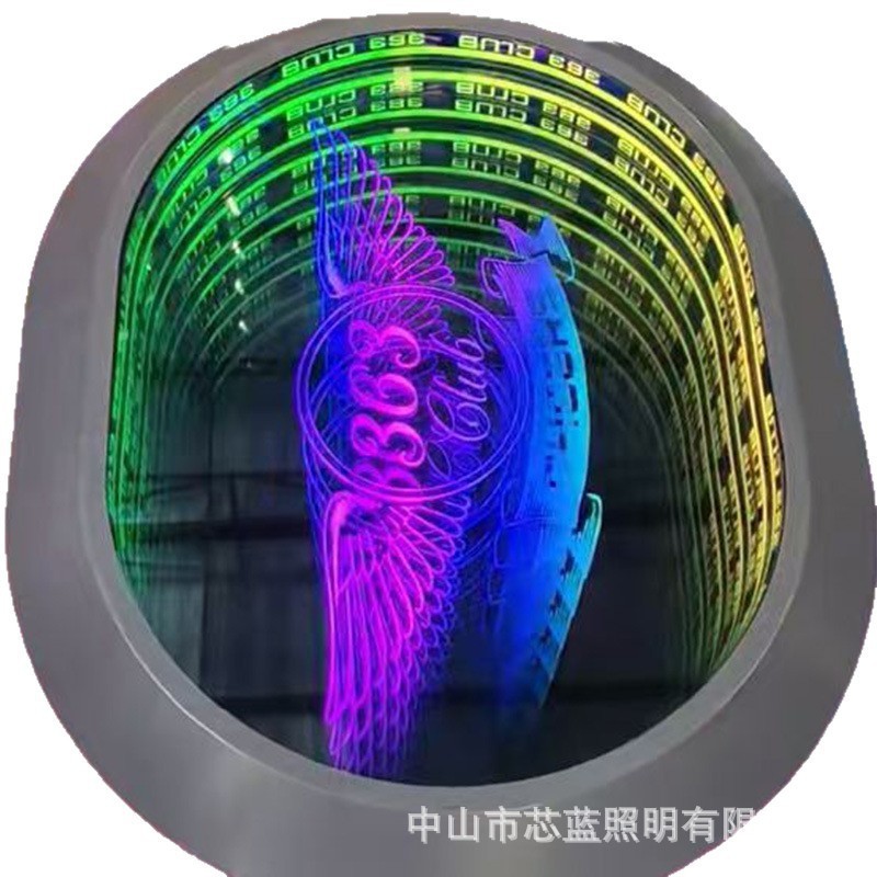 Módulo personalizado espejo de abismo, laoscópio, KTV bar, clubhouse, caja de lámpara luminosa dinámica tridimensional, módulo de metal integrado