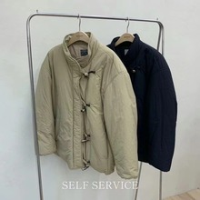 【售空勿拍】韩国东大门Self service冬季新款立领女复古棉服