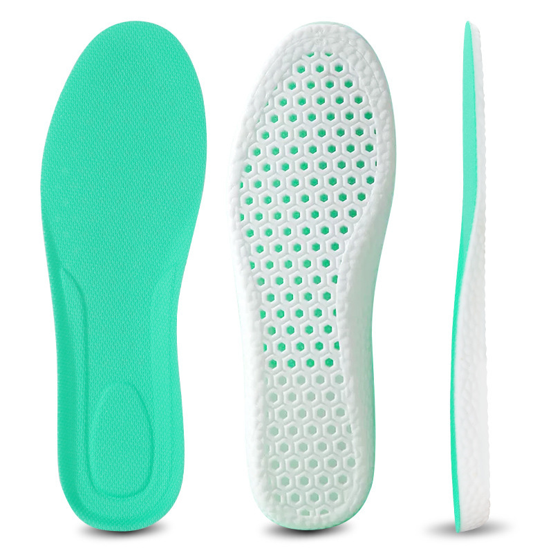 Menta desodorante antibacteriano plantilla transpirable sudor absorbente suave cómodo gran tuerca deportes plantilla alta elástica amortiguador artefacto