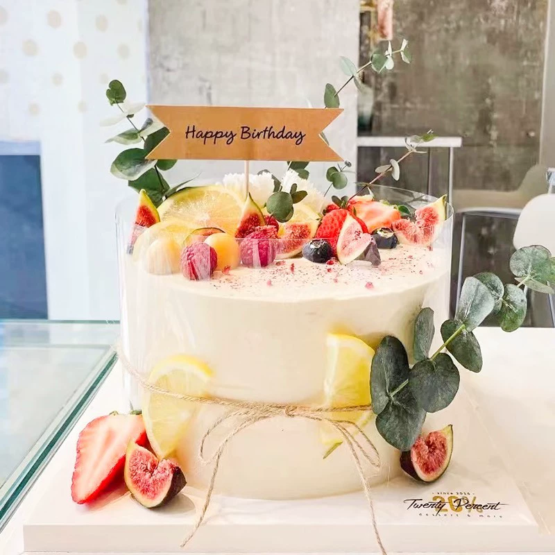 Серия Ins Sen декорация для торта вставка Kraft бумага благословения открытка вставка Happy Birthday карта флаг десертный стол украшение