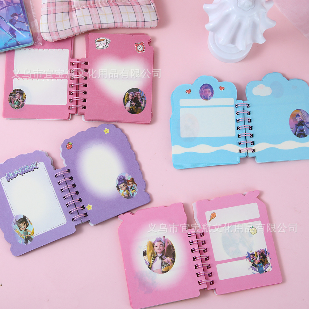 Nuevos productos K-POP Caza de brujas A7 Cuaderno de bobina de forma extraña Cuaderno de bolsillo creativo de estudiantes Cuaderno de notas image 3