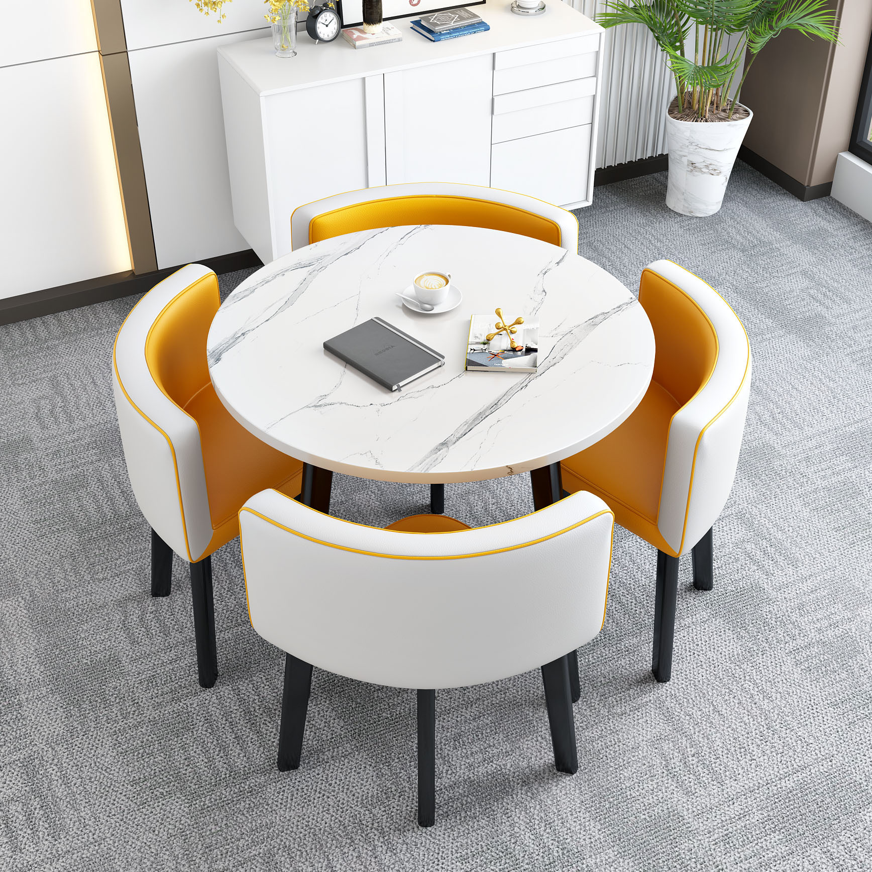 Mesa de comedor disponible para uso doméstico, apartamento pequeño, mesa de comedor, tienda, mesa de negociación, mesa y silla, mesa redonda de recepción