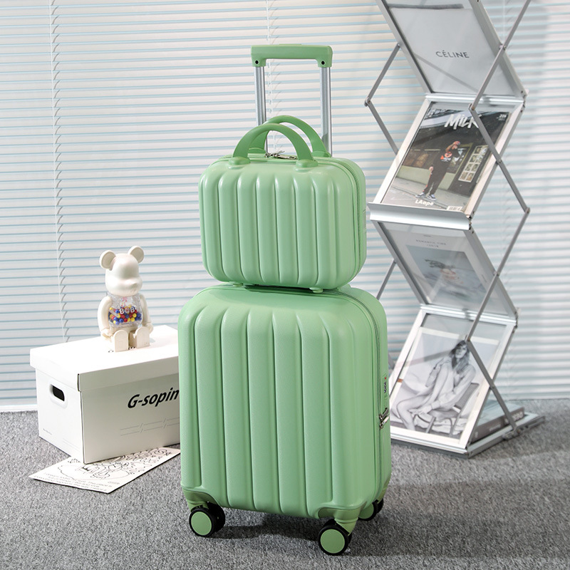 Maleta trolley pequeña, maleta de 16 pulgadas, maleta con código para hombre, mini maleta para mujer, maleta para niño y madre de 18 pulgadas