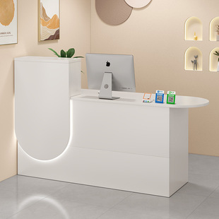 Light Luxury and High-End Small Simple Supermarket Clothing Store Bar Cashier Shop Beauty Salon Hotel Front Desk Counter