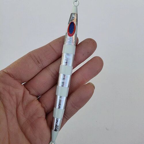 Fast sinking quick-pulling iron plate sea fishing glow-in-the-dark sausage lure 80g~500g lead fish mackerel and sea bream red metal lure