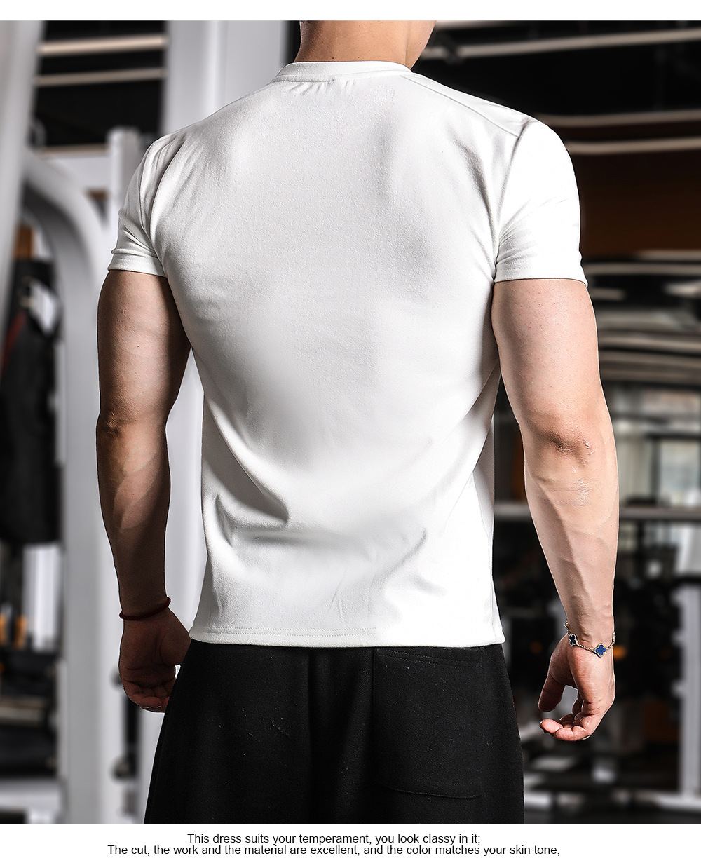 Herren Performance Trainings T-shirt Ultra Stretch Schnelltrocknend_voghion.com