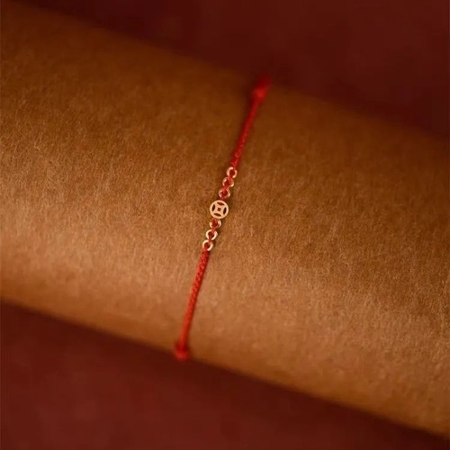 Money Tree Copper Coin Necklace for Women, Red Cord Red Cord Ankle Chain, Basic Lucky Year Ancient Style Sexy Long Cord Sister-in-law