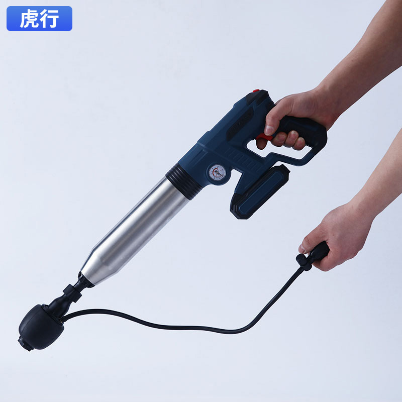 001锂电充电款疏通器 商用下水道电动疏通器厕所管道堵塞一炮通|undefined