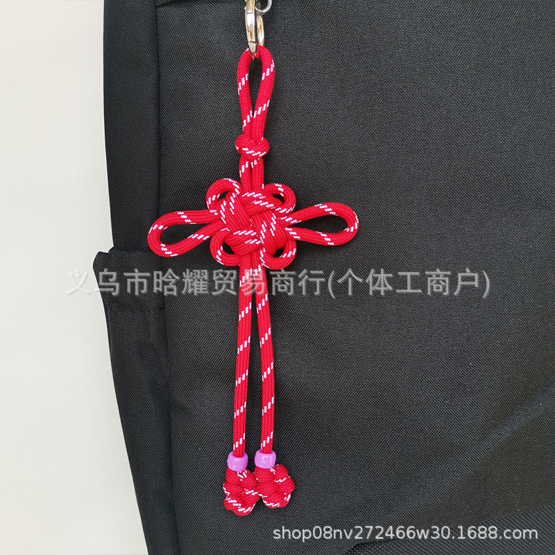 吉祥中国结包包挂件高颜值miu系手工编绳中国风手机壳钥匙扣挂饰|undefined