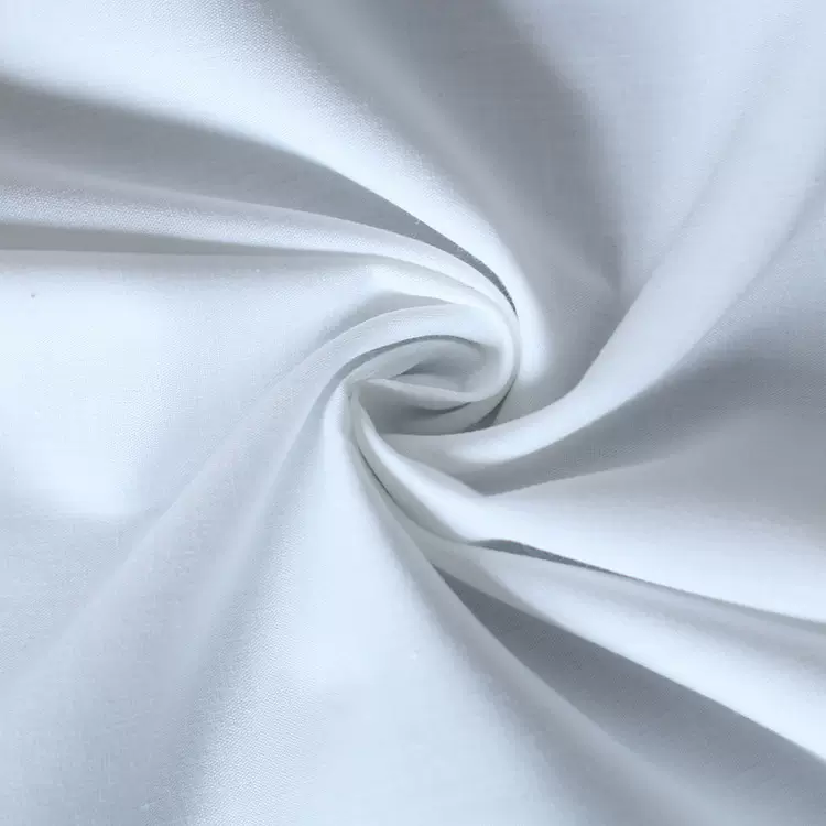 涤棉普梳家纺用布厂家批发45*45支纱服装涤棉平纹坯布涤棉面料
