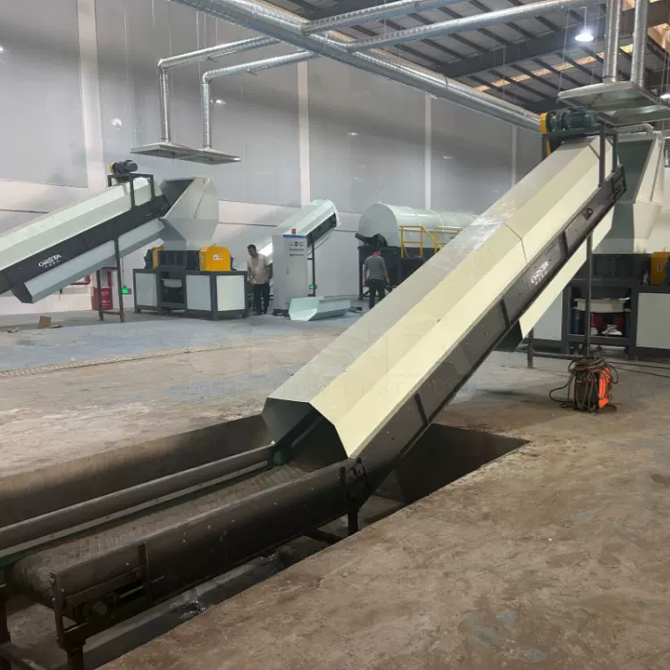 连云港PA渔网撕碎粉碎清洗设备，PP渔网破碎分选清洗机