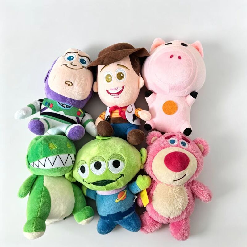 Toy Story plush toy, Buzz Lightyear, cowboy Woody, Strawberry Bear stuffed plush doll pendant