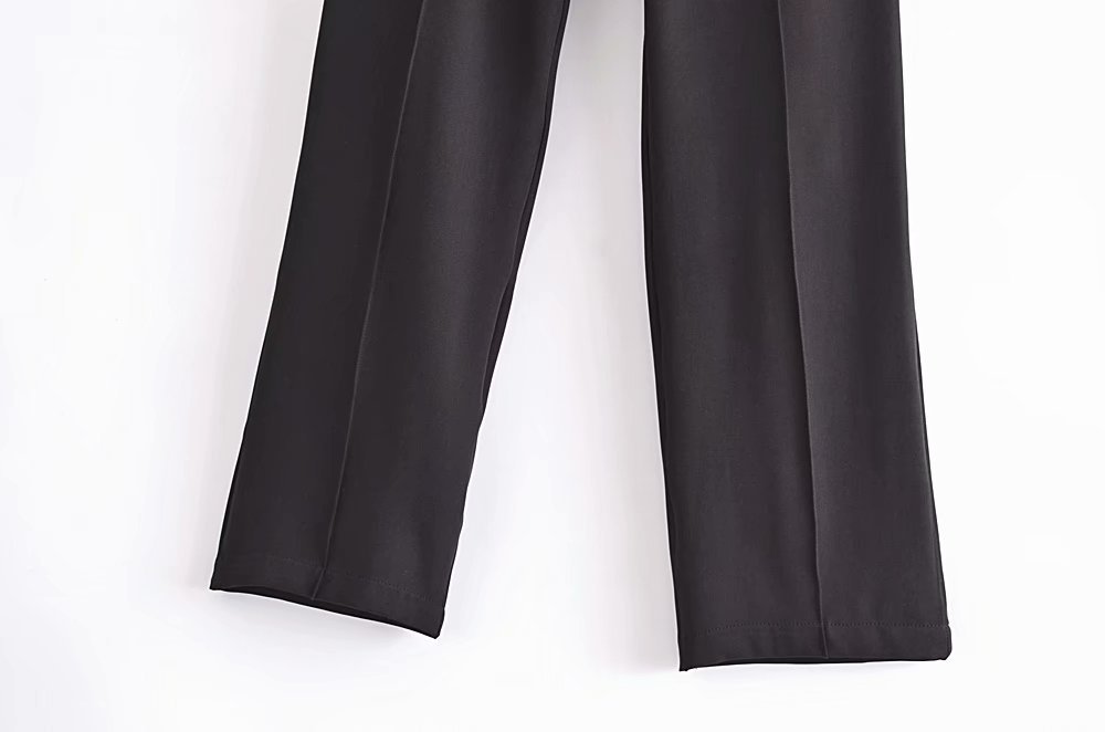 spring and autumn high waist drape straight leg casual suit pants nihaostyles wholesale clothing NSAM82479