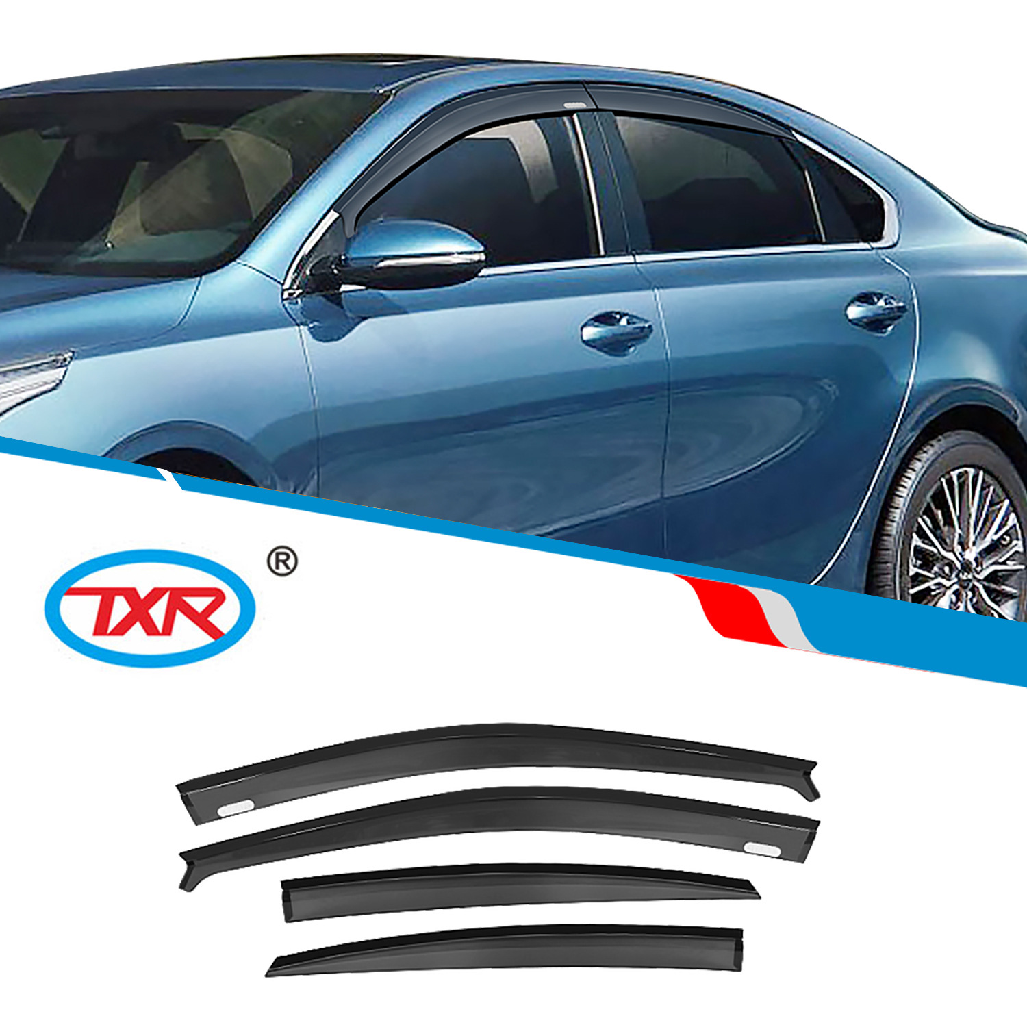 Aplicable Kia Sunny Bloqueador de lluvia ceja Kia k3 Forte Cerato Window Deflector image 4