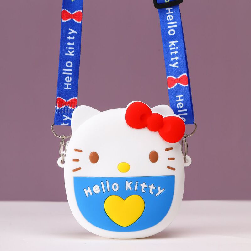 新しいかわいい漫画ミニシリコン収納袋幼児ベビークロスボディ小銭入れシンプルで多用途なショルダーバッグ|undefined