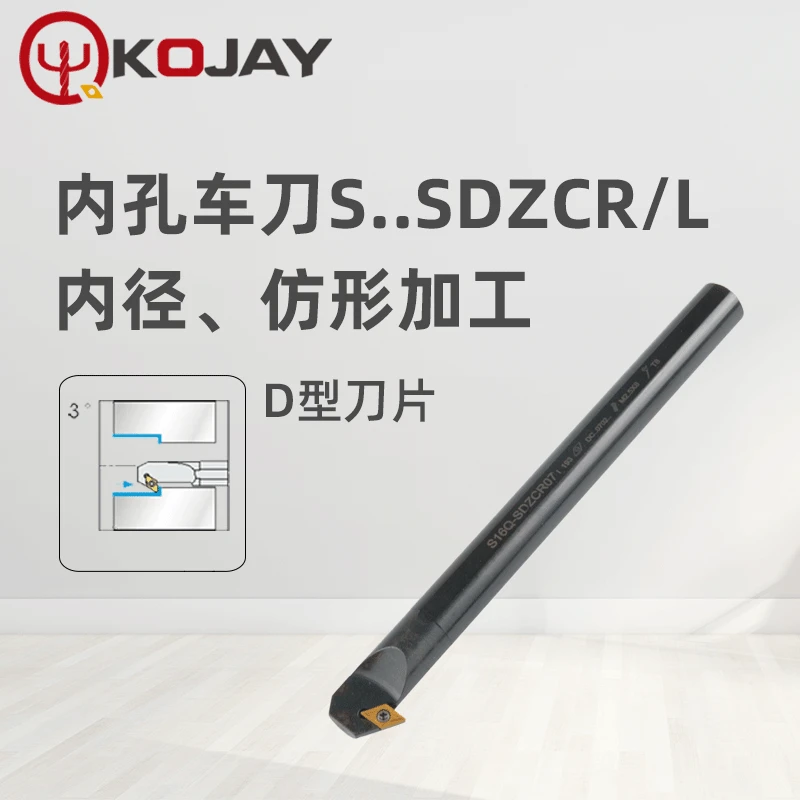 Оригинальный инструмент для резьбовых отверстий KOJAY, угол отклонения 3 градуса S32S-SDZCR11 резьбовой CNC резьбонарезной инструмент