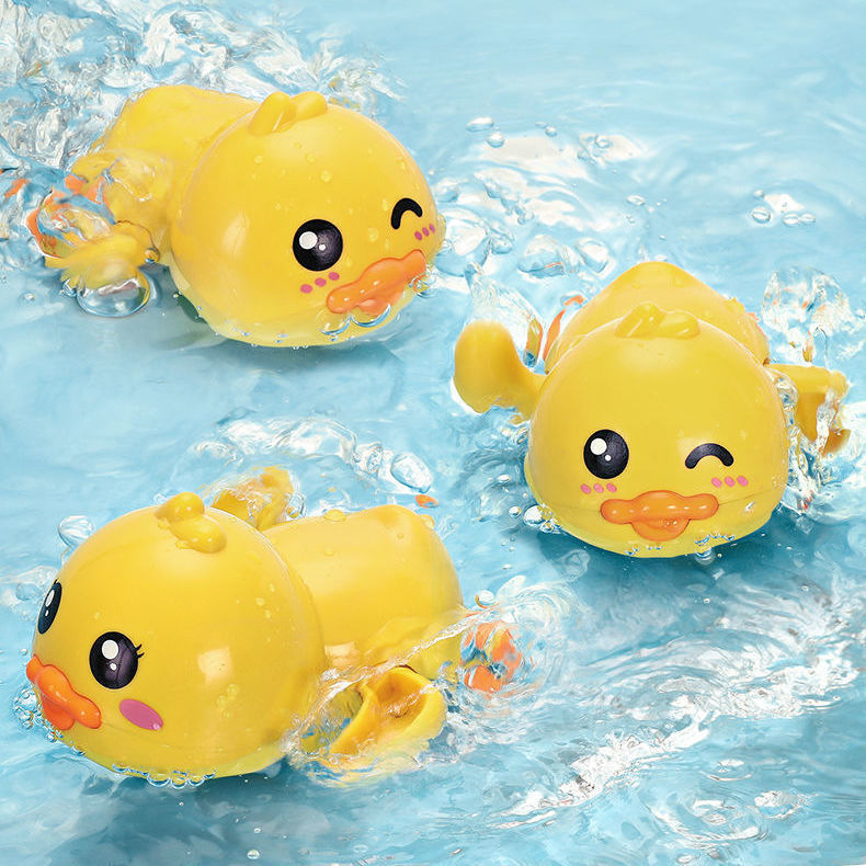 Baby Bath Water Play Toy Duck Dolphin Swimming Boys Girls Children's Popular Water Toy Infant Bath Time Fun Plastic Squeeze