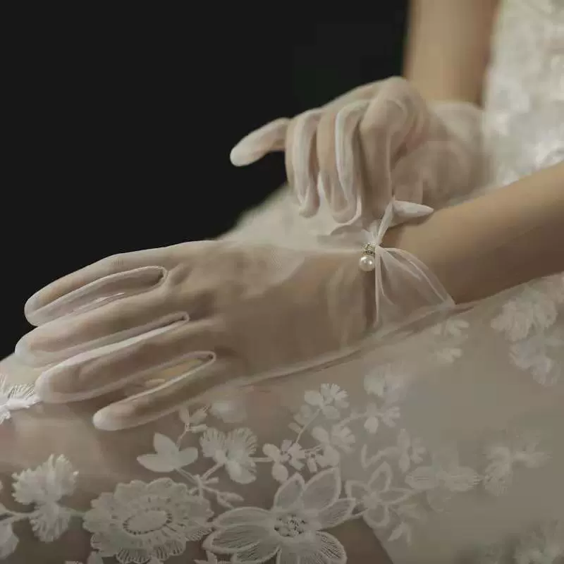 Перчатки, свадебное платье, стиль Lolita