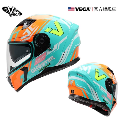 Kempinq və səyahət — Helmet, 3C Certified, All-Season, Retro - m-shenxu-blue-orange-comes-with-anti-fog-patch-black-film-headgear-nose-protection-helmet-bag
