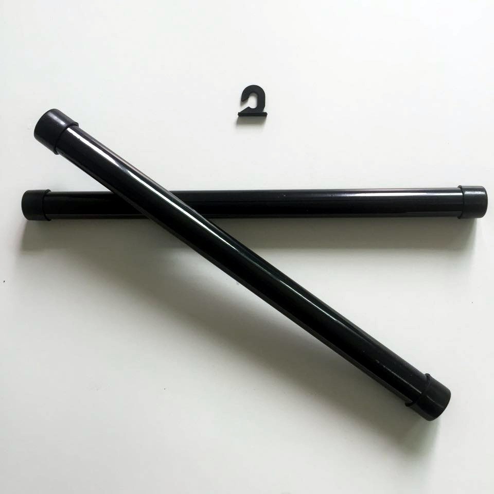 厂家直销挂画轴挂画杆 16毫米粗黑色圆形塑料挂轴海报广告展示