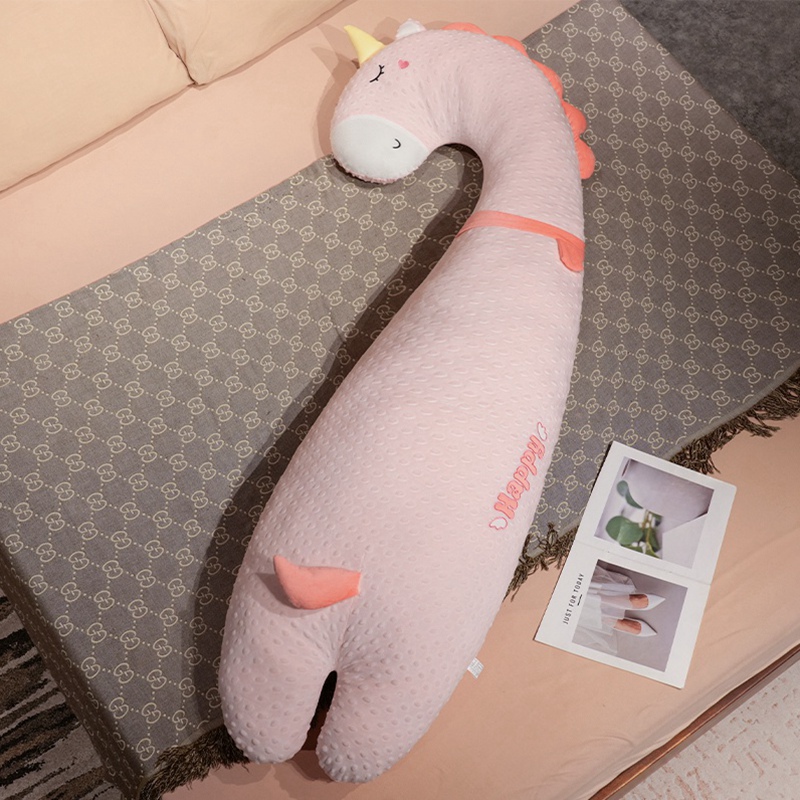 Almohada de tira larga de algodón para bebé de clase A de dibujos animados Muñeca de confort para niños Almohada para dormir con piernas para niñas Regalo para niños