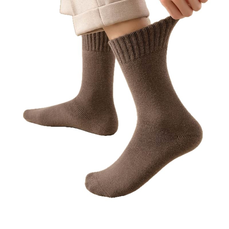 Calcetines gruesas para hombres de otoño y invierno calcetines gruesas de peluche calcetines gruesas de peluche al por mayor