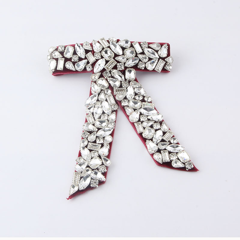 Nueva moda transfronteriza estilo europeo y americano Luz de lujo hermosa personalidad horquilla de las mujeres completo diamante perla arco horquilla accesorios para el cabello