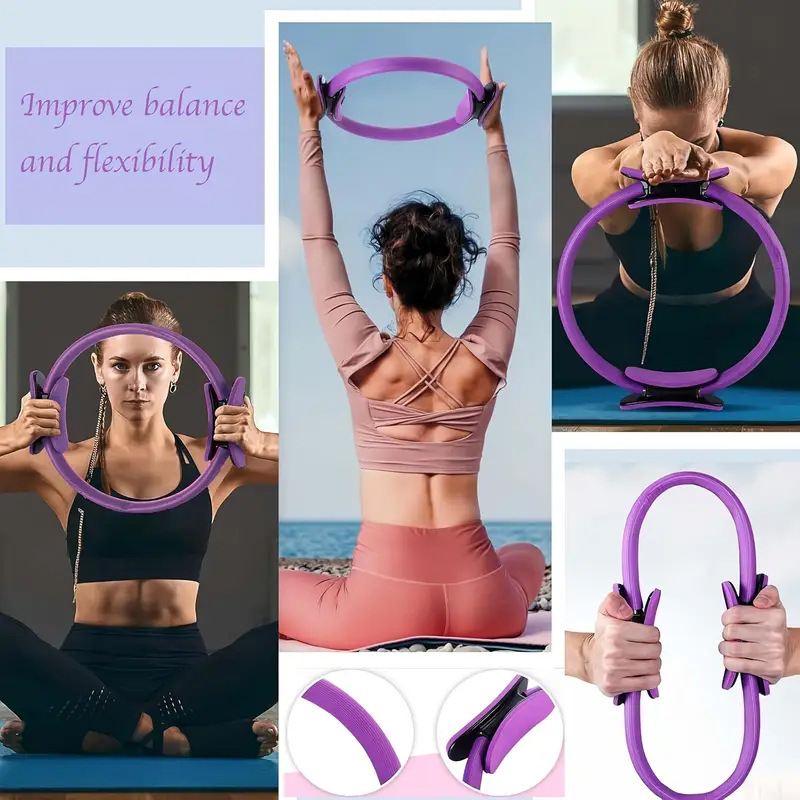 Pilates Circle Yoga Circle Slim Yoga Equipment Pelvic Floor Muscle Fitness Yoga Ring Helps You Stretch Your Legs and Exercise Resistance