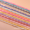 Acrylic Chain 7.6x13mMAB Color Bead Light Chain DIY Jewelry Accessories Color Close Chain Plastic Chain