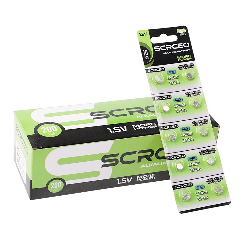 AG0纽扣电池1.55V钮扣LR521石英手表遥控器379A电子LR63扣式电池