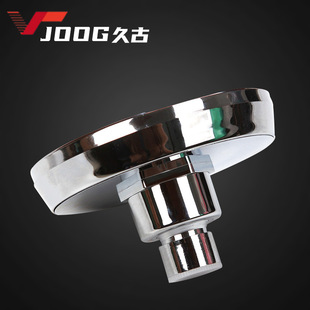Stainless steel panel single function pressurized ABS shower head universal top spray large shower head white nozzle plating color
